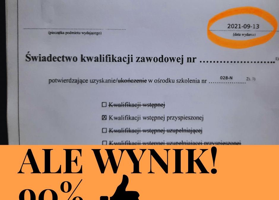 Udany egzamin dla kierowców zawodowych